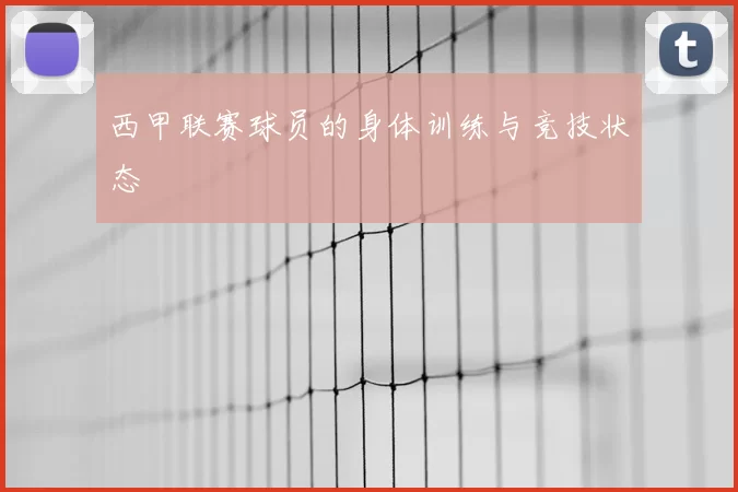 西甲联赛球员的身体训练与竞技状态